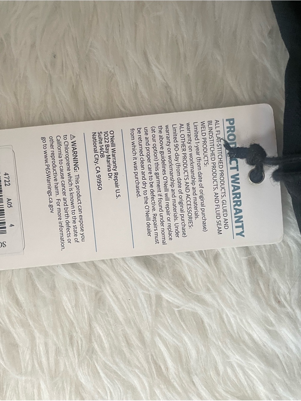 O'Neill Black Life Vest Label Panel - Picture 3 of 6